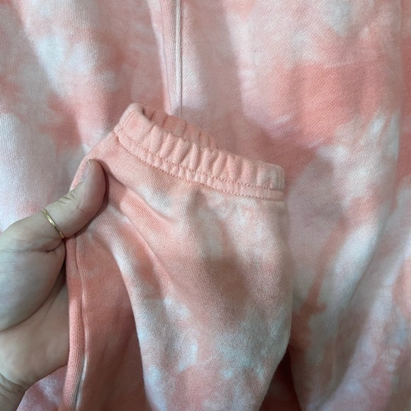 Outdoor voices women's XS coral/white tie dye pocket sweatpants EUC - Picture 7 of 8